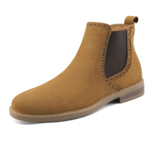 Hot Sale Black Brown Shoes Suede Ankle Chelsea Men Boots